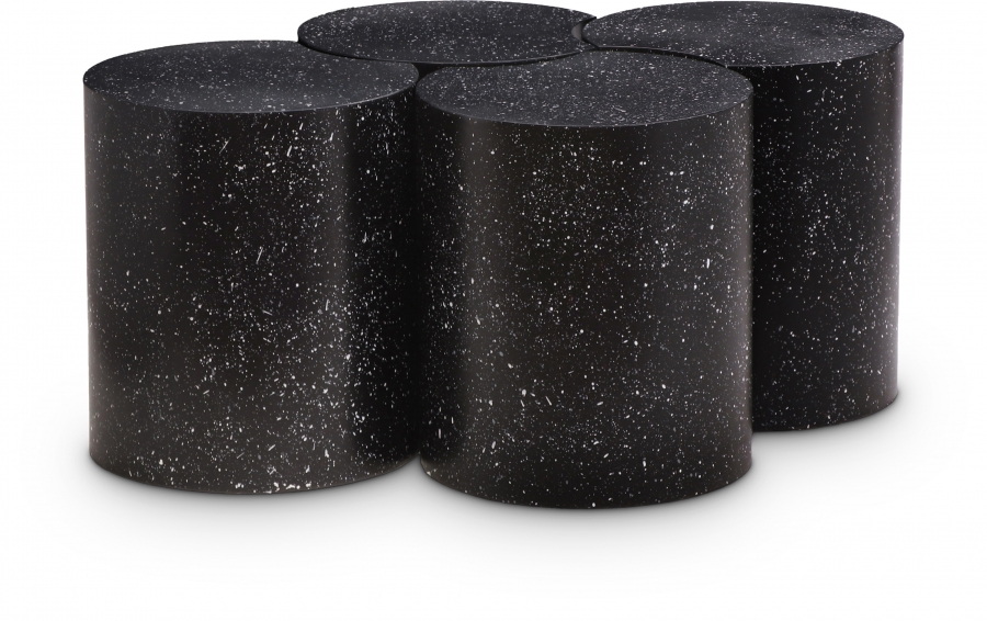 Dimple Terrazzo Pattern Iron Nesting 4pc. Modular Coffee Table