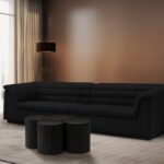 Dimple Terrazzo Pattern Iron Nesting 4pc. Modular Coffee Table