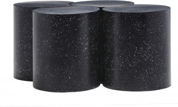 Dimple Terrazzo Pattern Iron Nesting 4pc. Modular Coffee Table