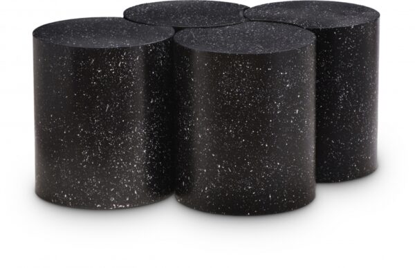 Dimple Terrazzo Pattern Iron Nesting 4pc. Modular Coffee Table