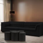 Dimple Terrazzo Pattern Iron Nesting 5pc. Modular Coffee Table