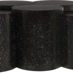 Dimple Terrazzo Pattern Iron Nesting 5pc. Modular Coffee Table