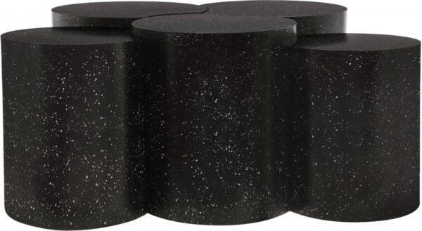 Dimple Terrazzo Pattern Iron Nesting 5pc. Modular Coffee Table
