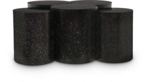 Dimple Terrazzo Pattern Iron Nesting 5pc. Modular Coffee Table
