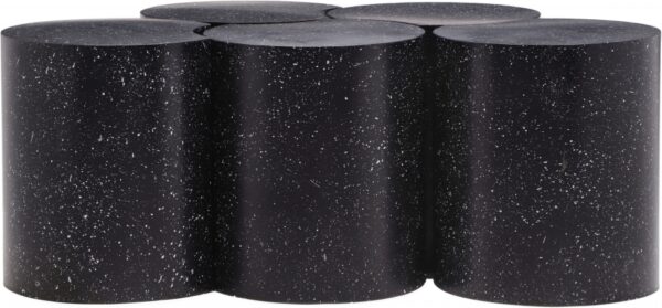 Dimple Terrazzo Pattern Iron Nesting 5pc. Modular Coffee Table