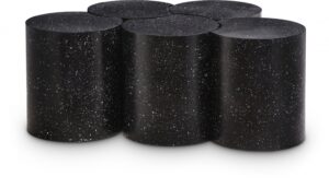 Dimple Terrazzo Pattern Iron Nesting 5pc. Modular Coffee Table