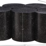 Dimple Terrazzo Pattern Iron Nesting 5pc. Modular Coffee Table