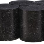 Dimple Terrazzo Pattern Iron Nesting 5pc. Modular Coffee Table