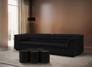 Dimple Terrazzo Pattern Iron Nesting 5pc. Modular Coffee Table