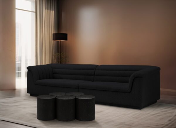 Dimple Terrazzo Pattern Iron Nesting 5pc. Modular Coffee Table