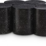 Dimple Terrazzo Pattern Iron Nesting 5pc. Modular Coffee Table