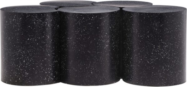 Dimple Terrazzo Pattern Iron Nesting 5pc. Modular Coffee Table