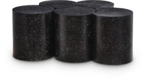 Dimple Terrazzo Pattern Iron Nesting 5pc. Modular Coffee Table
