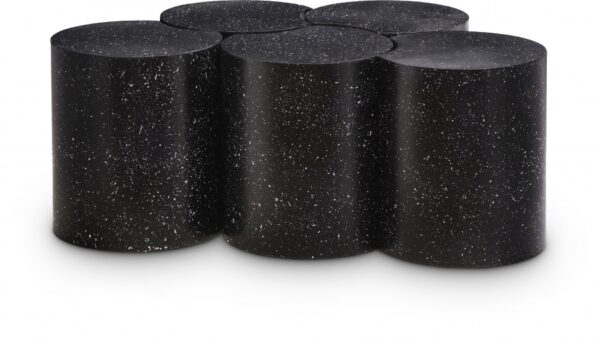 Dimple Terrazzo Pattern Iron Nesting 5pc. Modular Coffee Table