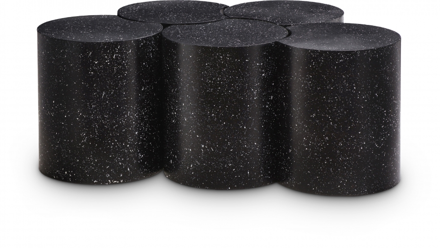 Dimple Terrazzo Pattern Iron Nesting 5pc. Modular Coffee Table