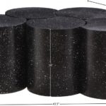 Dimple Terrazzo Pattern Iron Nesting 5pc. Modular Coffee Table