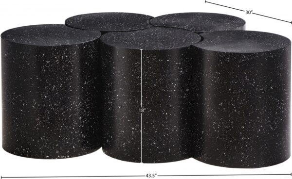 Dimple Terrazzo Pattern Iron Nesting 5pc. Modular Coffee Table