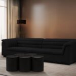 Dimple Terrazzo Pattern Iron Nesting 5pc. Modular Coffee Table