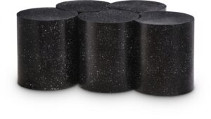 Dimple Terrazzo Pattern Iron Nesting 5pc. Modular Coffee Table
