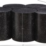 Dimple Terrazzo Pattern Iron Nesting 5pc. Modular Coffee Table