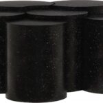Dimple Terrazzo Pattern Iron Nesting 6pc. Modular Coffee Table