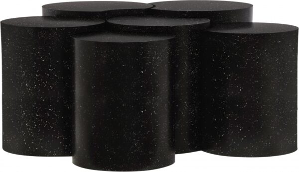 Dimple Terrazzo Pattern Iron Nesting 6pc. Modular Coffee Table