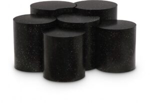 Dimple Terrazzo Pattern Iron Nesting 6pc. Modular Coffee Table
