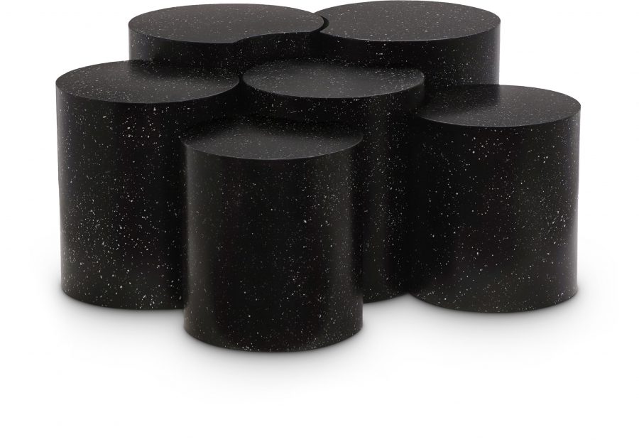 Dimple Terrazzo Pattern Iron Nesting 6pc. Modular Coffee Table