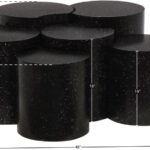 Dimple Terrazzo Pattern Iron Nesting 6pc. Modular Coffee Table