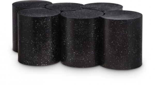 Dimple Terrazzo Pattern Iron Nesting 6pc. Modular Coffee Table