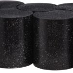 Dimple Terrazzo Pattern Iron Nesting 6pc. Modular Coffee Table