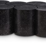 Dimple Terrazzo Pattern Iron Nesting 6pc. Modular Coffee Table