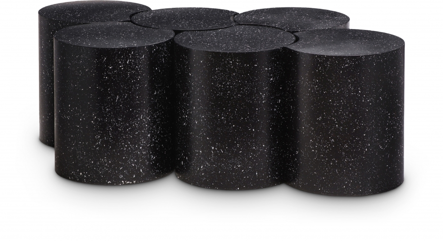 Dimple Terrazzo Pattern Iron Nesting 6pc. Modular Coffee Table