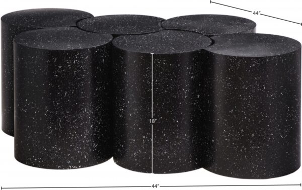 Dimple Terrazzo Pattern Iron Nesting 6pc. Modular Coffee Table