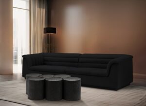 Dimple Terrazzo Pattern Iron Nesting 6pc. Modular Coffee Table