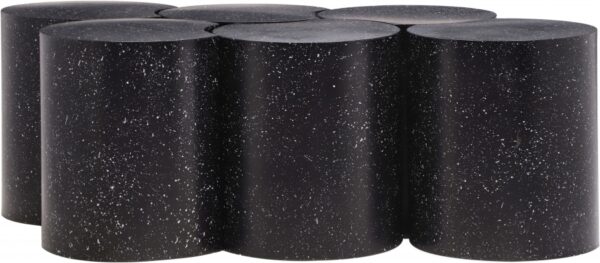 Dimple Terrazzo Pattern Iron Nesting 6pc. Modular Coffee Table