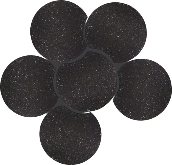 Dimple Terrazzo Pattern Iron Nesting 6pc. Modular Coffee Table