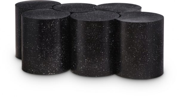 Dimple Terrazzo Pattern Iron Nesting 6pc. Modular Coffee Table