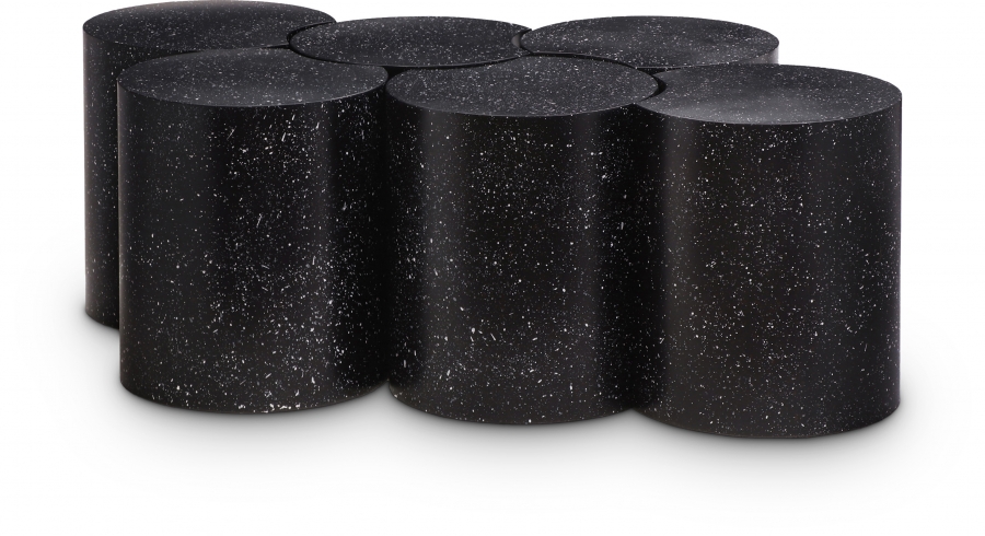 Dimple Terrazzo Pattern Iron Nesting 6pc. Modular Coffee Table