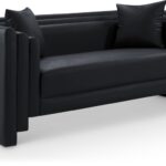 Everett 67" Vegan Leather Upholstered Loveseat