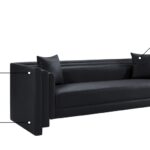 Everett 88.5" Vegan Leather Upholstered Sofa