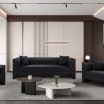 Everett 88.5" Vegan Leather Upholstered Sofa