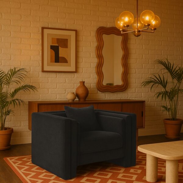Everett Chenille Fabric Upholstered Chair