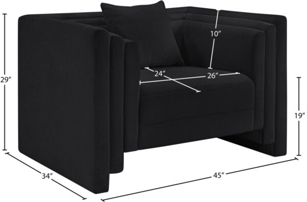 Everett Chenille Fabric Upholstered Chair