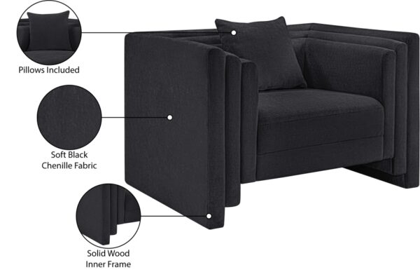 Everett Chenille Fabric Upholstered Chair