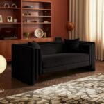 Everett 67" Chenille Fabric Upholstered Loveseat