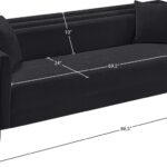 Everett 88.5" Chenille Fabric Upholstered Sofa
