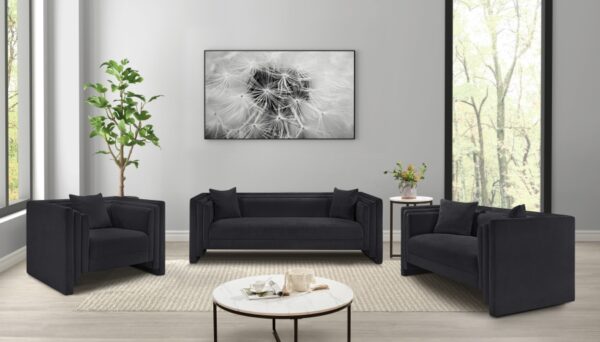 Everett 88.5" Chenille Fabric Upholstered Sofa