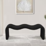 Willow Corduroy Fabric Upholstered Bench