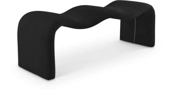 Willow Corduroy Fabric Upholstered Bench